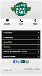 Mobile Screenshot of lakeridgeautocare.com